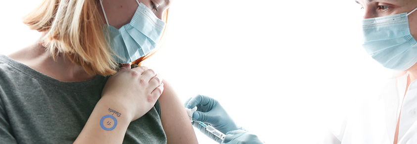 Corona-Impfung einer Diabetikern