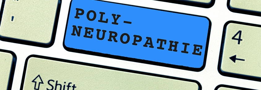Text Polyneuropathie, Darstellung auf Tastatur, Begriffsbedeutung, Schädigung der peripheren Nerven