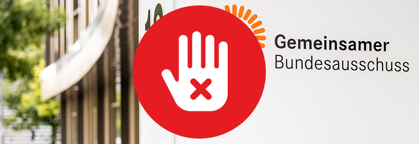 Logo des G-BA und Nein